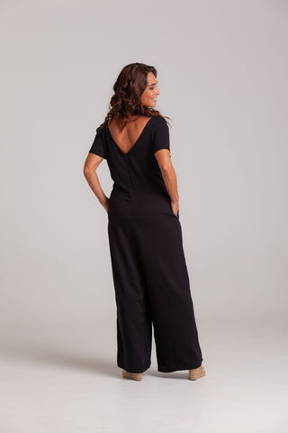 Enterizo Alma con mangas - Negro