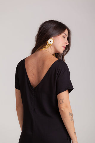 Enterizo Alma con mangas - Negro